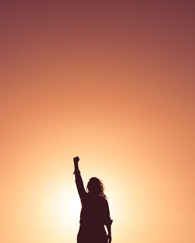 silhoutte of person